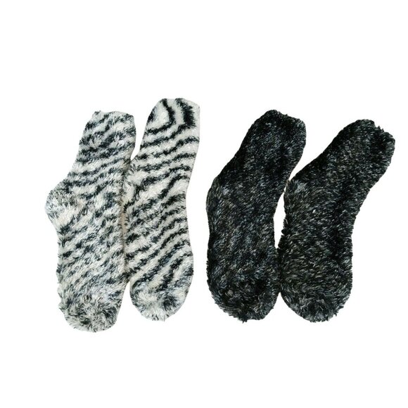 9-11 Black Polyester socks lot of 2  9d - Picture 1 of 3